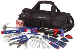 WORKPRO 156-Piece Home Repair Tool Set - Daily Use Hand Tool Kit with Wide Open Mouth Tool Bag - Durable, Long Lasting Tools - Perfect for DIY, Home Maintenance