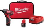 M12 12-Volt Lithium-Ion Cordless . Hex Screwdriver Kit with Two 1.5Ah Batteries, Charger and Tool Bag