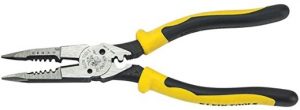 Klein Tools J207-8CR Needle Nose Pliers are All-Purpose Linesman Pliers for Crimping, Looping, Cutting, Stripping, Crimping, Shearing