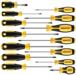 Magnetic Screwdriver Set 14 PCS Include Slotted/Phillips/Torx Precision Screwdriver, CREMAX Professional Cushion Grip and Non-Slip for Repair Home Improvement Craft