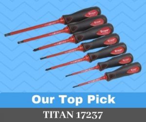 TITAN 17237 Best Electrician Screwdriver Set Overall (Our Top Pick)